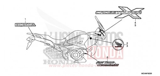 MARQUE (ED,RU,TH,U) VFR1200XH de 2017